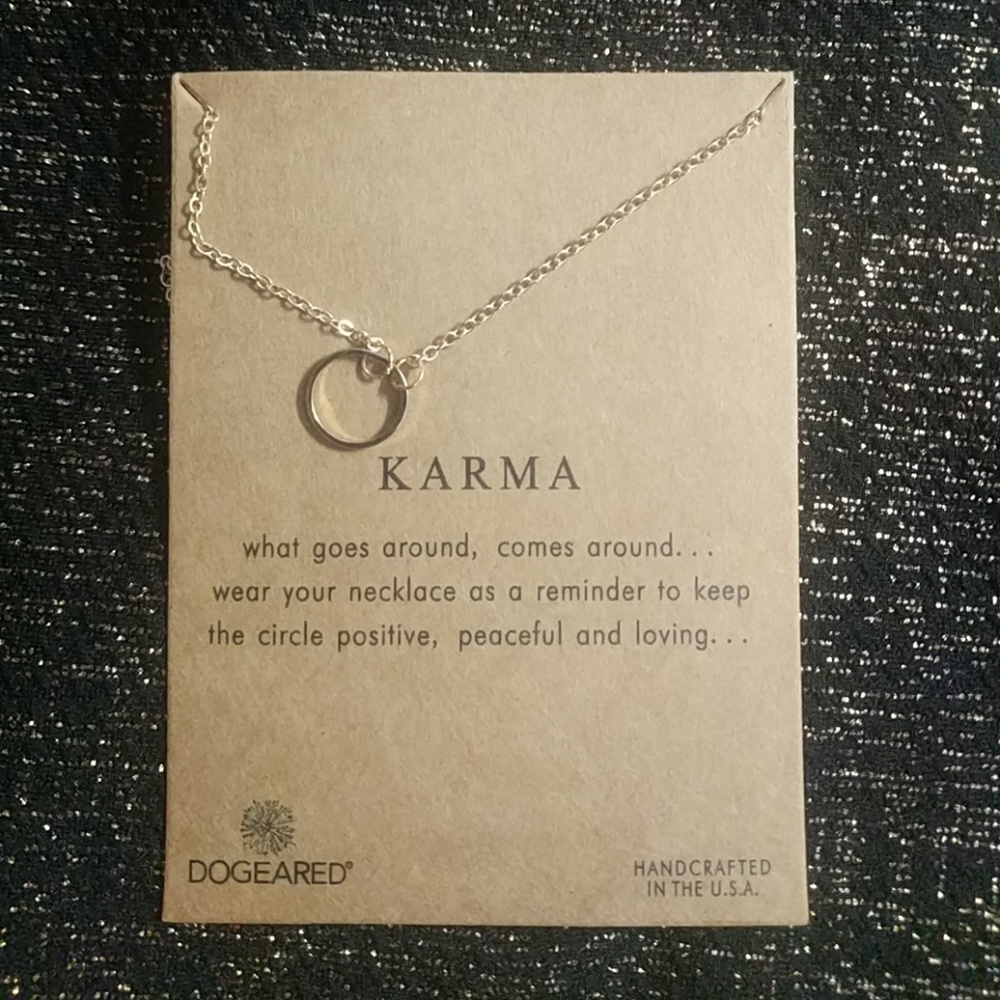Karma Gold Dipped Charm Necklace